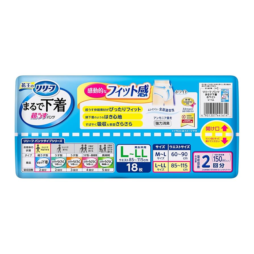 Amazon.co.jp: リリーフ パンツタイプ まるで下着 2回分 L18